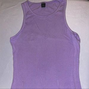 SHEIN rib-knit solid body on dress lilac purple 
Size medium (6)